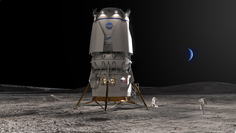Blue Originなどが開発する月着陸船「Blue Moon」（出典：Blue Origin）