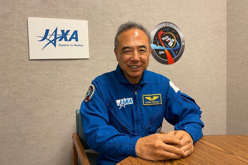 ISSに長期滞在する古川聡氏（出典：JAXA）