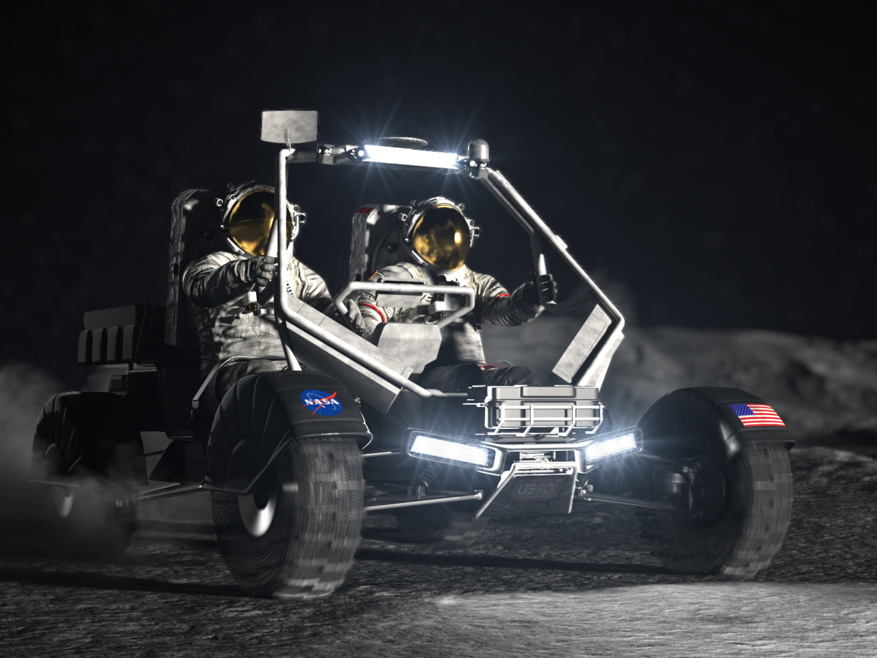 NASA、「有人月面車」開発で3社選定--アルテミスで2030年に月の南極を走行