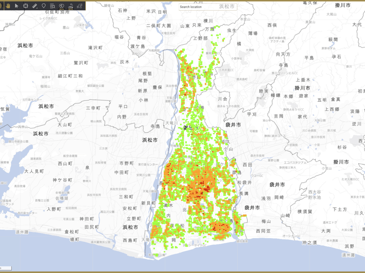 磐田市、衛星データを活用した水道管漏水リスク管理システムを採用