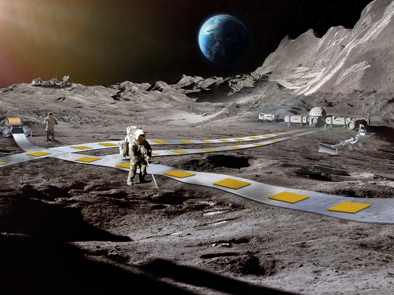 NASA、「月面列車」研究を進める–磁石の力で浮遊しながら移動、その速 ...