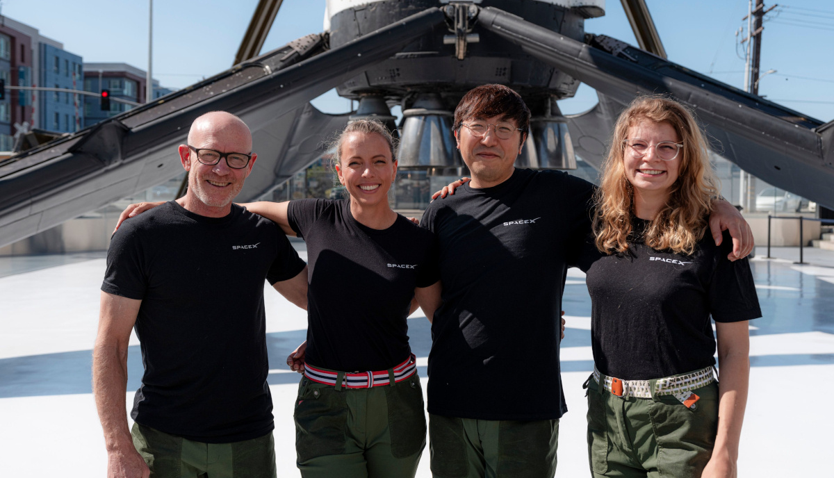 （左から）Eric Philips氏、Jannicke Mikkelsen氏、Chun Wang氏、Rabea Rogge氏（出典：SpaceX）