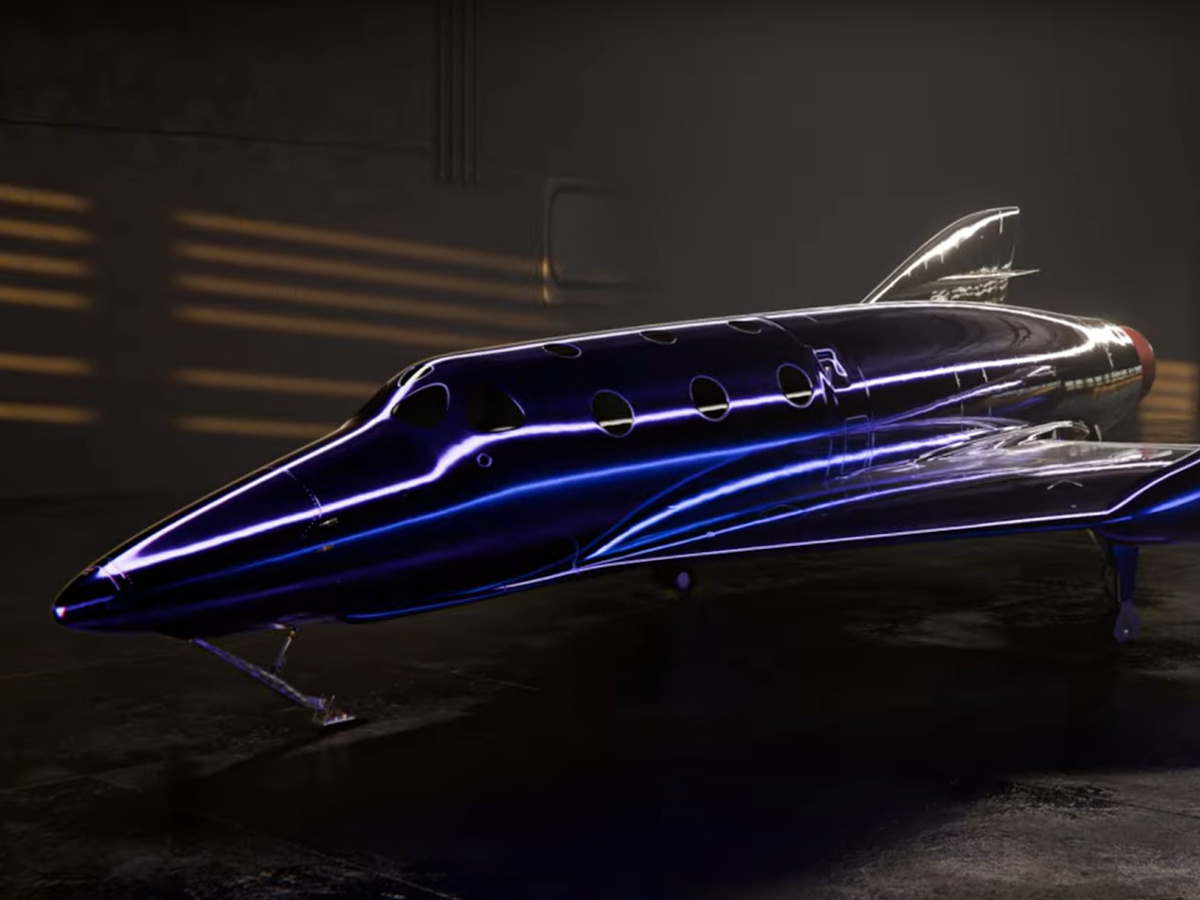 以前公開された新型スペースプレーンのデザイン(出典:Virgin Galactic)