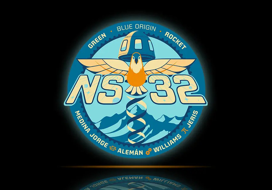 NS-32のミッションパッチ(出典:Blue Origin)