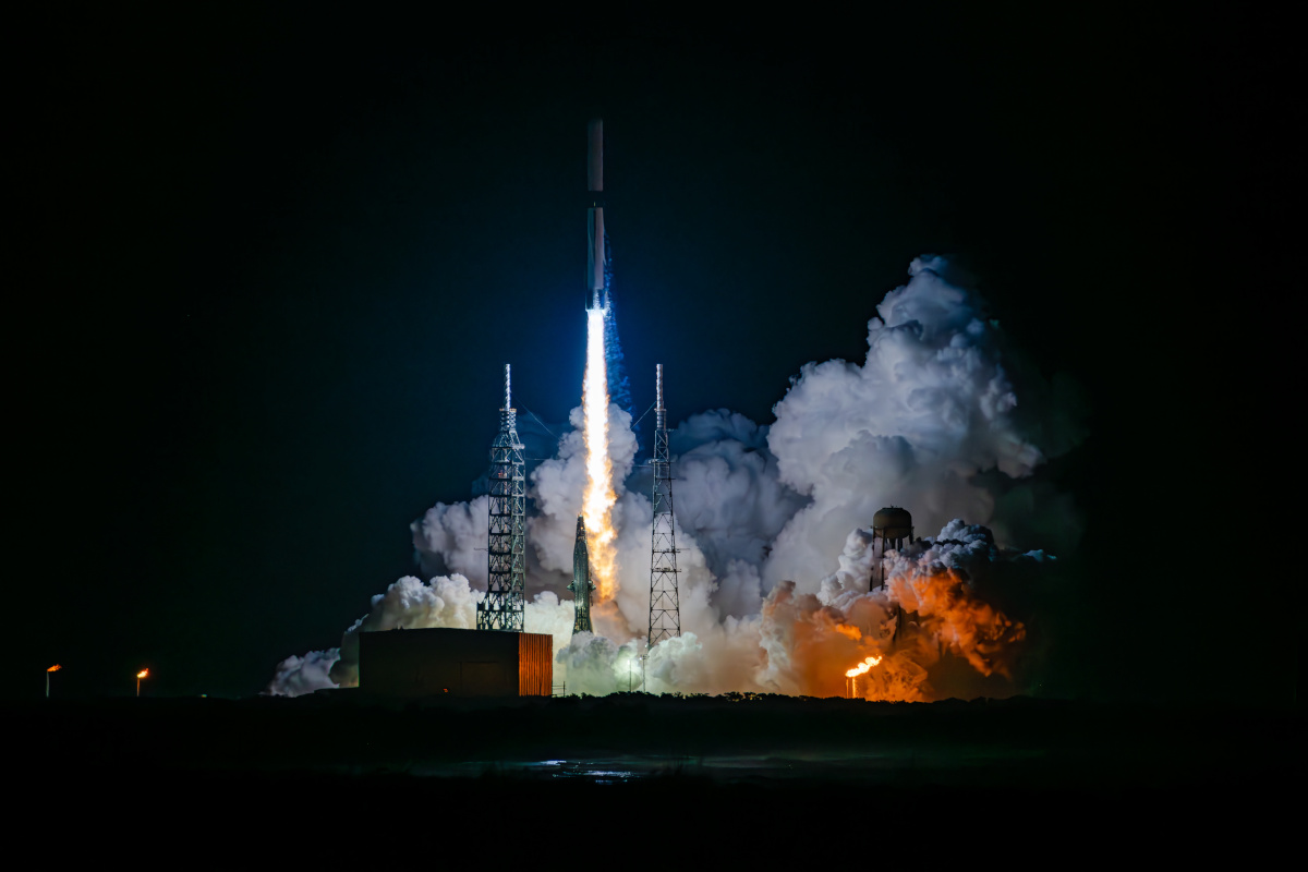 1月の試験飛行で打ち上げられるNew Glenn(出典:Blue Origin)