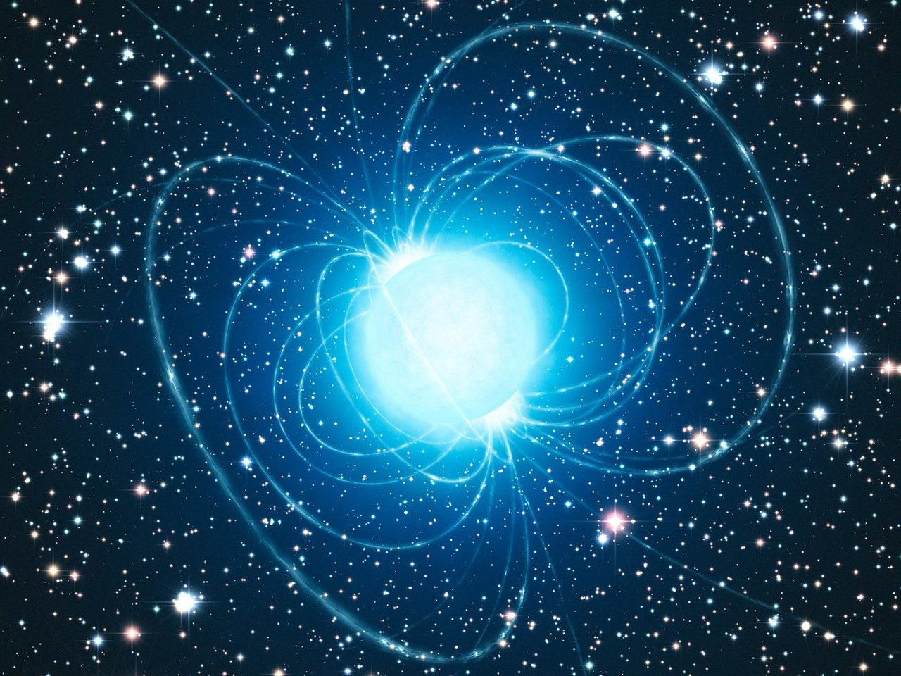 中性子星の想像図（出典：ESO/ L. Calçada）