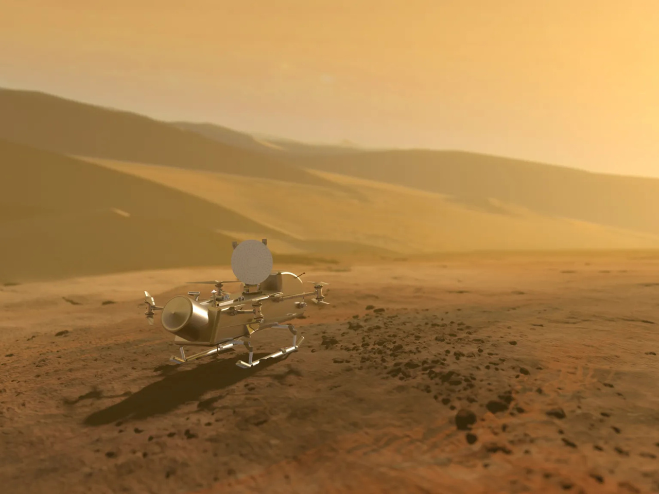 土星の衛星「タイタン」探査、打ち上げを1年延期--回転翼で大気圏を飛行