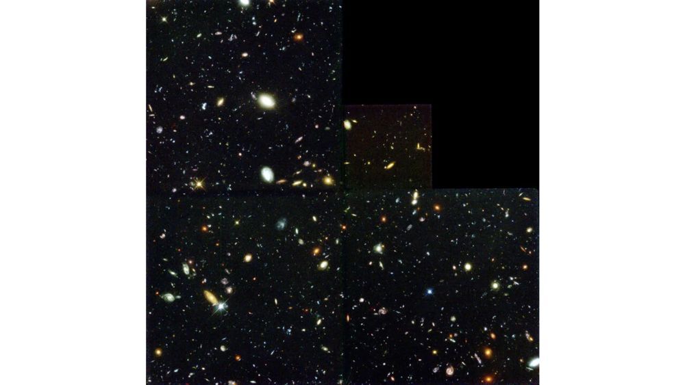 ハッブルディープフィールドの高解像度版。写されているのは星では無く銀河だ（提供：R. Williams (STScI), the Hubble Deep Field Team and NASA）