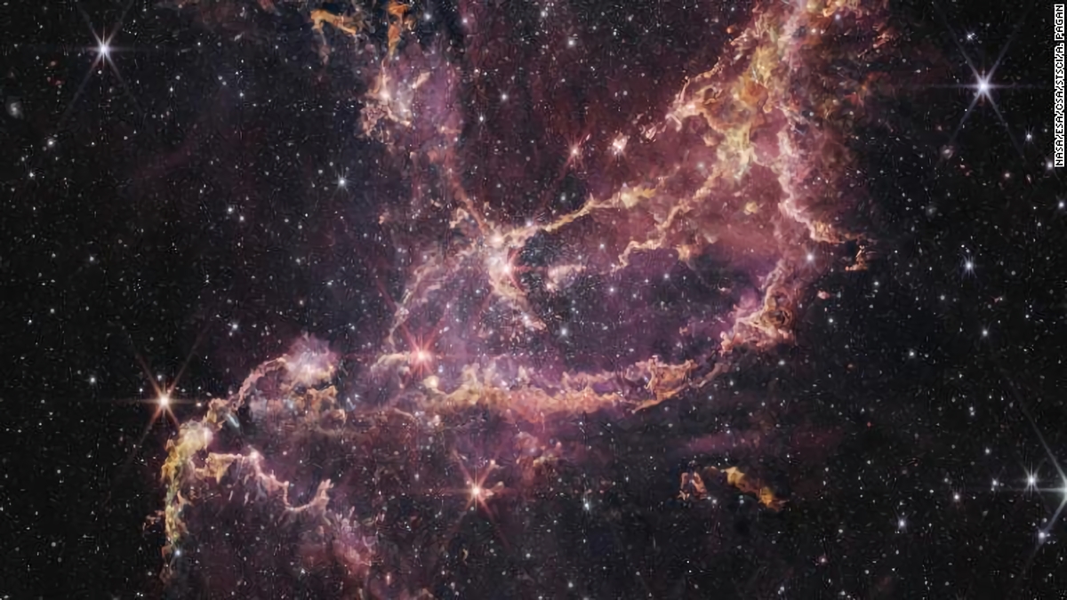 ウェッブ望遠鏡が捉えた星形成領域「NGC 346」