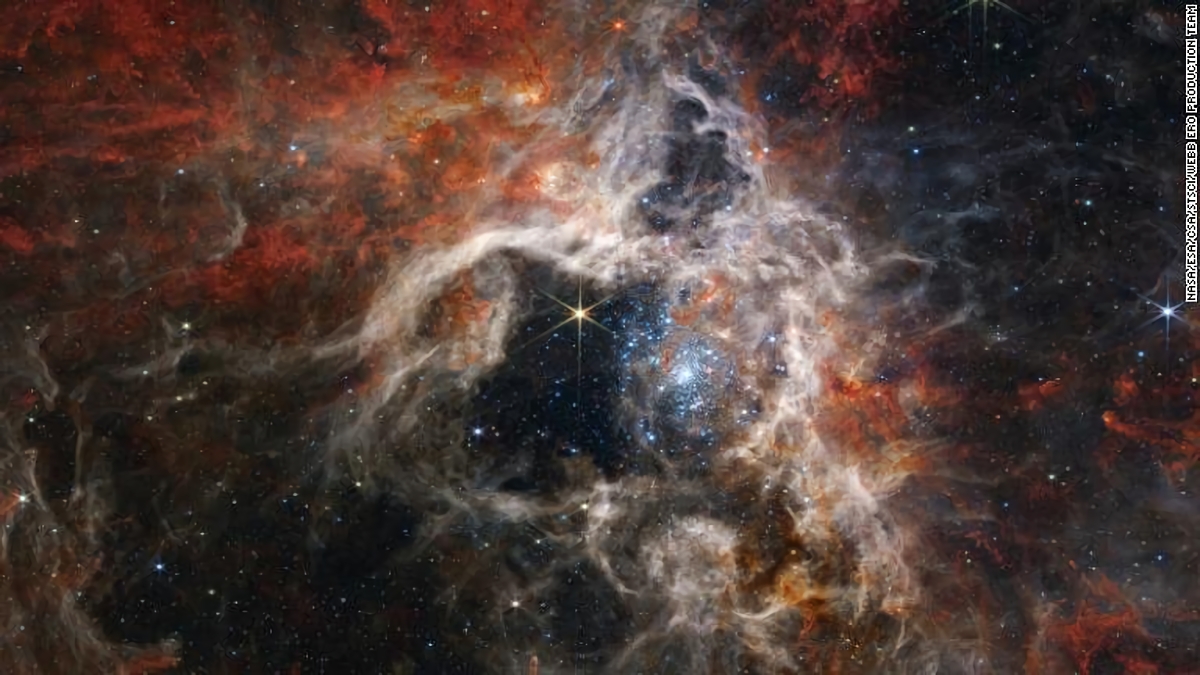 NASAが公開した「タランチュラ星雲」の画像