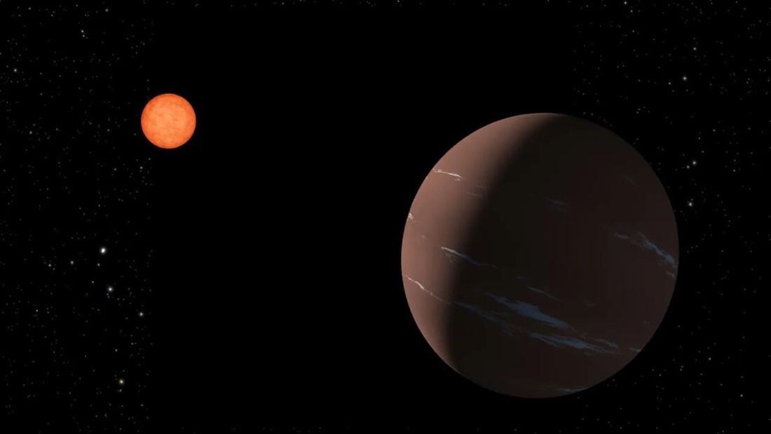 矮星（わいせい）のハビタブルゾーン内を周回する「スーパーアース」のイラスト/NASA/JPL-Caltech